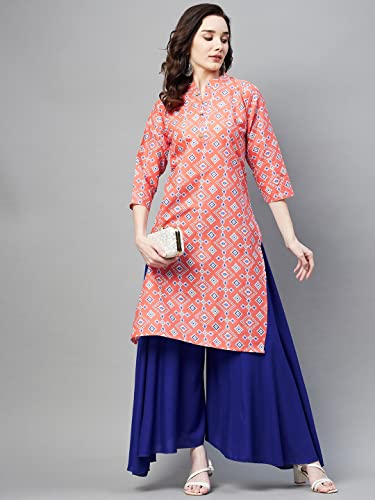 Image of Aarika Women's Peach Color Printed Kurti