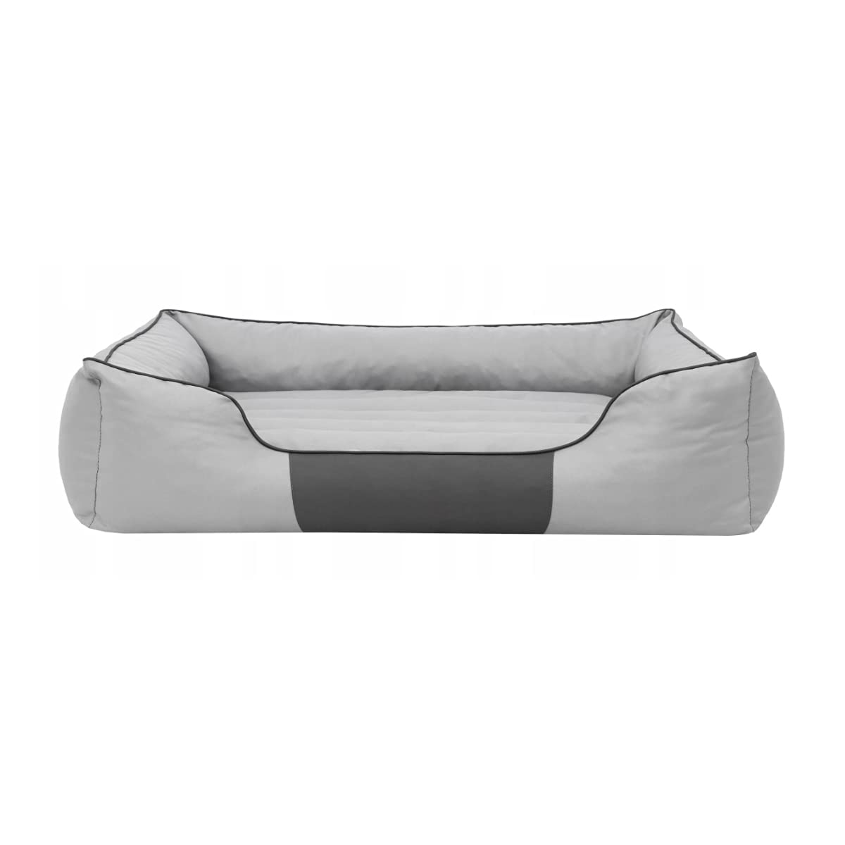 Comfort Hundematratze, Hundebett für Kleine, Mittlere, Große Hunde - Robustes, wasserdichtes Hundekissen, kuscheliges Schaum Tierbett, Outdoor & waschbar Hundematte - 85x65x24cm Grau