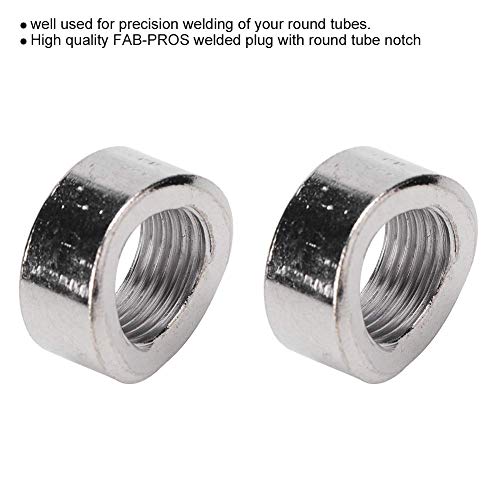 Sauerstoffsensormutter, 2PCS Gewinde Edelstahlkurve gekerbte Mutter Spund Sauerstoffsensor M18 X 1.5