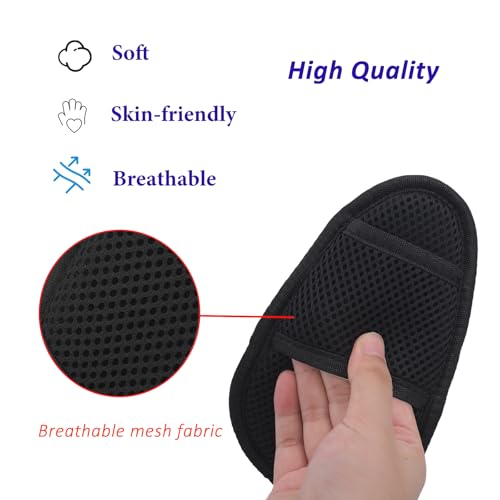 Image of 2 Pcs Seat Straps Crotch Cushion,Stroller Crotch Pads Universal Cushion Crotch Pads for Pushchair High Chair,Comfort Cushion Seat Strap Covers(Black)