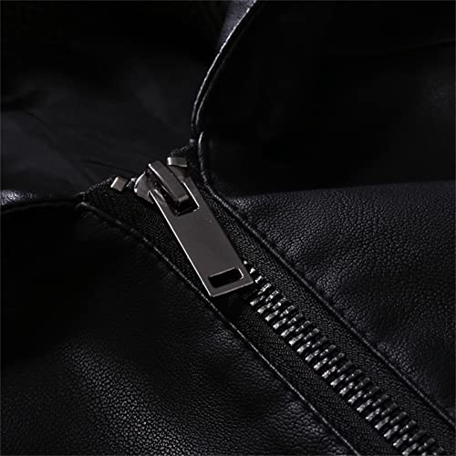 Chaqueta de Cuero con Capucha para Hombre Talle 4X-Large miniatura 4