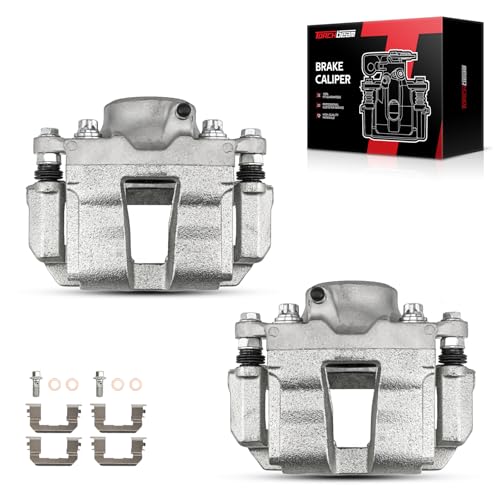 Image of Torchbeam Front Brake Calipers Set for Hyundai Sonata 2011-2014, Front Left and Front Right Calipers with Bracket Replace # 19P6460+19P6461