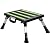 Homeon Wheels RV Steps Adjustable Height Aluminum Folding Platform Step Sheath Non-Slip Rubber Feet, Reflective Stripe, Handle, RV T Level, More Stable Up to 1000 lbs 16.5" x 12.2" Black