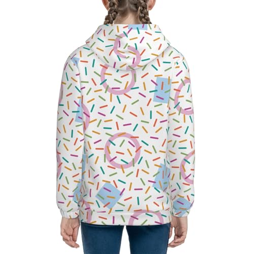 Chaotic Line of Swatches Kids Pullover Hoodies Boys Sweatshirts Girls Athletic Clothes with Pocket3