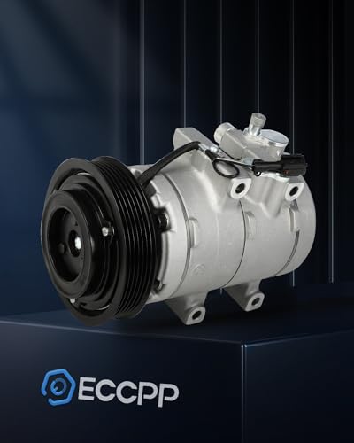 Image of ECCPP AC Compressor Fast Cooling 2002-2006 Fit for Kia Optima 2.7L 1999-2001 Fit for Hyundai Sonata 2.5L Air Conditioning Compressor 6 Grooves HS18