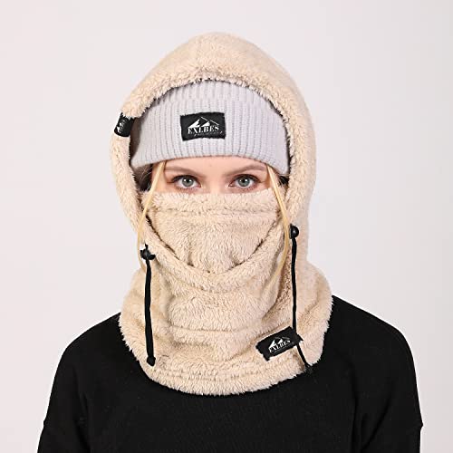 Exlbes Fleece Balaclava Ski Mask Winter Women Balaclava Warm Face Mask Men For Cold Weather thumb #1