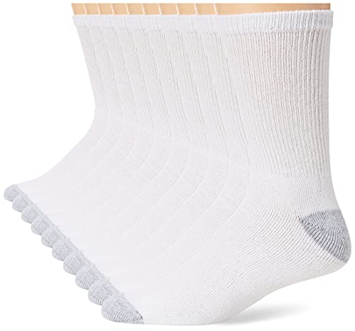 Hanes Men's FreshIQ Cushion Crew Socks (Shoe Size: 6-12), 6-Pack