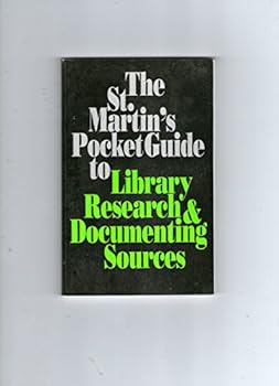 Hardcover The St. Martin's Pocket Guide to Library Research and Documenting Sources Book