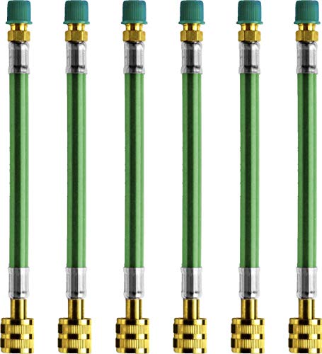 Leak Saver Direct Inject Ultimate 3-in-1 Leak Sealant with Moisture Remover and UV Dye for AC, Refrigeration, and Automotive Systems up to 5 Tons - Compatible With All Refrigerants - Made in USA - 6ct