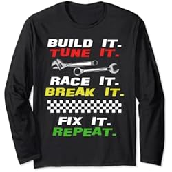 Divertido Drag Race, mecánico de carreras, ventilador de coche, regalo de automovilismo Manga Larga