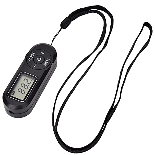 Xnuiasqe 1 juego de radio FM portátil deportiva receptor de radio con pantalla LCD y auriculares de radio FM