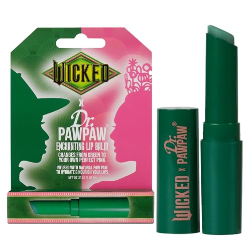 Dr.PAWPAW x WICKED Vegan Lip Balm 3g Nourishing Multi-Purpose Pawpaw Balm with Magical Shine Cruelty-Free Lip Care for Soft Radiant Lips