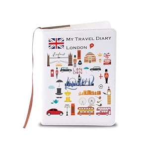 LQRI London Reisetagebuch Leder Notizbuch