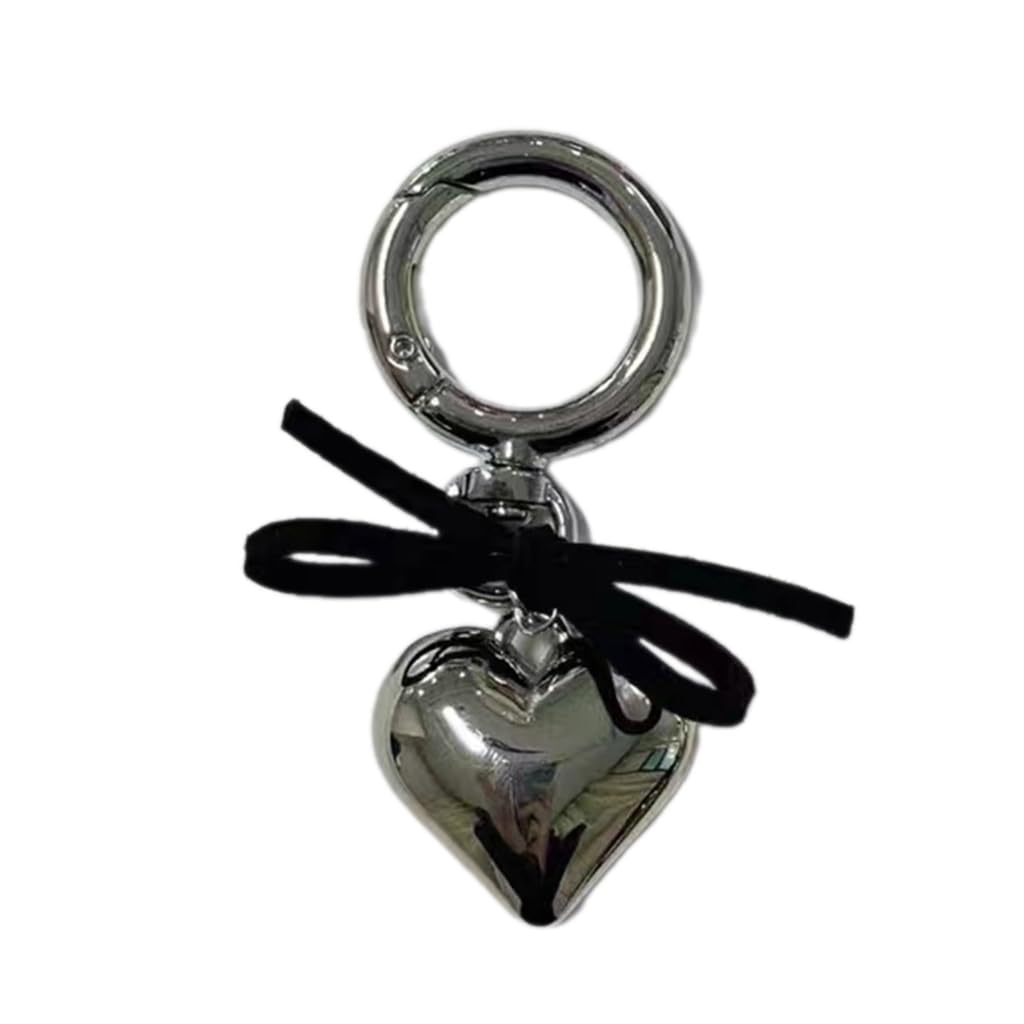 JSGHGDF Bowknot Heart Pendant Cellphone Strap Phone Charm Detachable w Phone Lanyard Handmade Keychains for Wallet Bags