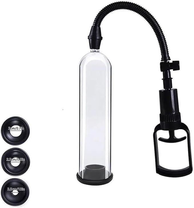 Pompe à vide pour homme Unité de vide permanente, pompe à vide Toysper pour les jeux et le sport Taille augmentée, 3 anneaux