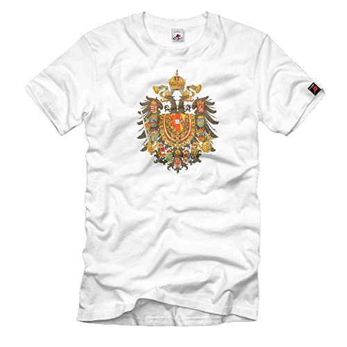 T-shirt K.U.K. blason double aigle avec finitions premium style militaire 1867