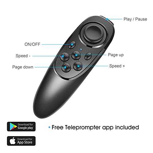 Iloknzi Remote Control For Teleprompter Includes Teleprompter App #TOP2