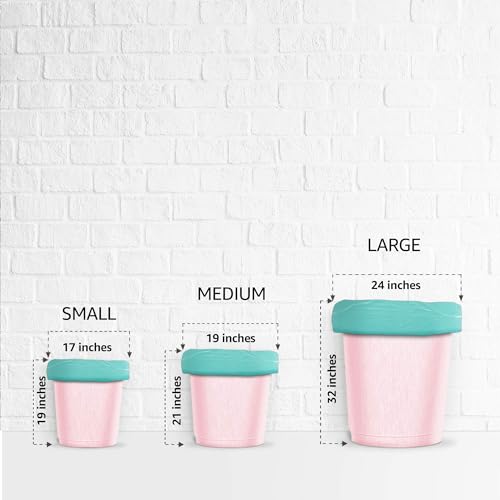Image of Amazon Brand - Presto! 100% Compostable Garbage Bags | Small | 45 Count | 15 Bags X 3 Rolls | 17 X 19 Inches | Eco-Friendly | Green
