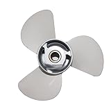 Propellermaterial: Aluminium RAMYATA 6E5-45945-01-EL-00 13 1/4x17-K Propeller aus Aluminiumlegierung/Passend for Yamaha 75 PS 85 PS 90 PS 115 PS Bootsmotor