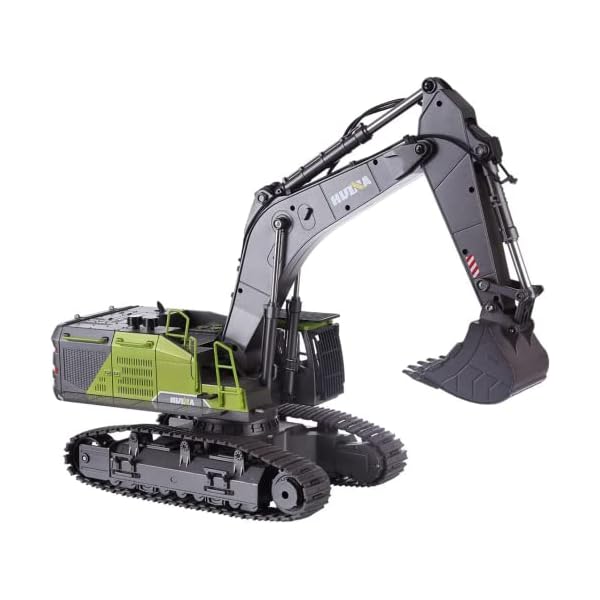 POIWEYR Technic Hydraulikbagger mit Fernsteuerung,1:14 22CH 2,4G RC motorisierter raupenbagger Baufahrzeug, Geschenk für Kinder ab 8 Jahren, kreatives Spielzeug – Bild 5
