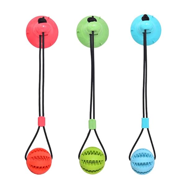 Suction-Cup-Dog-ToysDog-Toys-for-Aggressive-ChewersDogs-Chew-Toys-Interactive-Ball-for-LargeSmallMedium-Dogs-with-Tug-of-war-RopeTeeth-GrindingCleaning-Function-Dog-Toys-That-Dispense-Food Suction Cup Dog Toys - Interactive Chew Toys for Aggressive Chewers - Large/Small/Medium Dogs