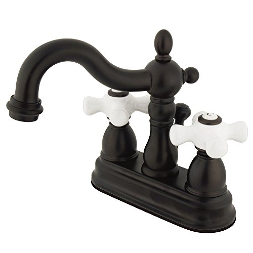 Elements of Design New Orleans EB1605PX Centerset Lavatory Faucet with Retail Pop-Up, 4-Inch, Oil Rubbed Bronze