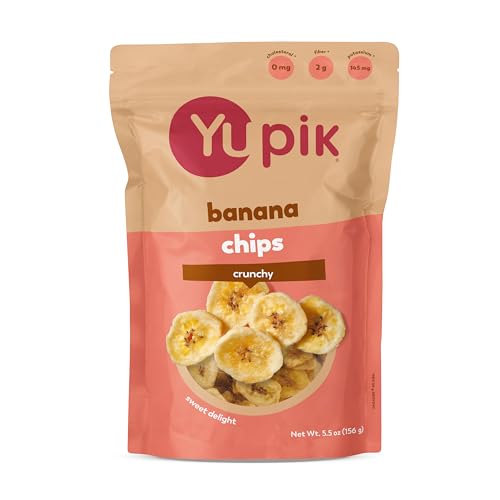 Yupik Sweetened Banana Chips, 5.5 Oz, Gluten-Free, Kosher, Dried Fruits,