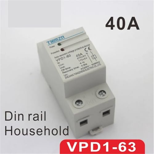 Surtensions et sous-tensions solution de protection automatique 40A rail DIN 230V