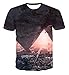 Produktbild JJLESUN2 Tshirt Kurzarm, Unisex Rundhals-T-Shirt, billig, Streetwear, kreative Kunst in den Himmel Fallen 3D-gedruckte T-Shirt Kurzarm