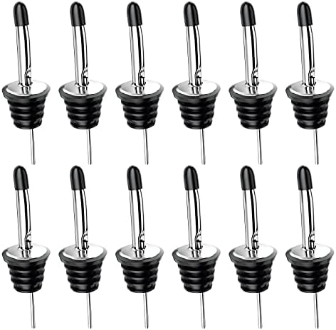 Fire-to-Fire Liquor Pourer, 12 Pack Speed Pourers with Dust Caps