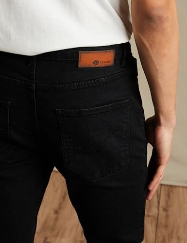 Image of Amazon Brand - Symbol Men's Slim Fit Mid Rise Jeans