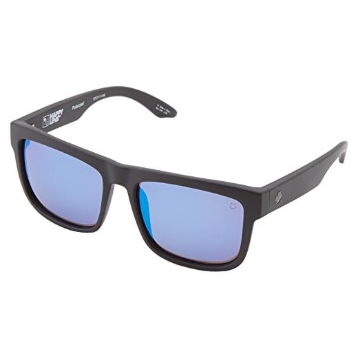 Spy Optic Discord Sunglasses Matte Black w/Happy Bronze Polarized Blue Spectra Lens + Sticker