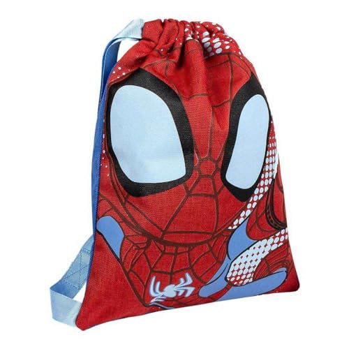 CERDÁ LIFE'S LITTLE MOMENTS SAQUITO Escolar Spidey, Mochila de Cuerdas Unisex niños, Rojo, Normal