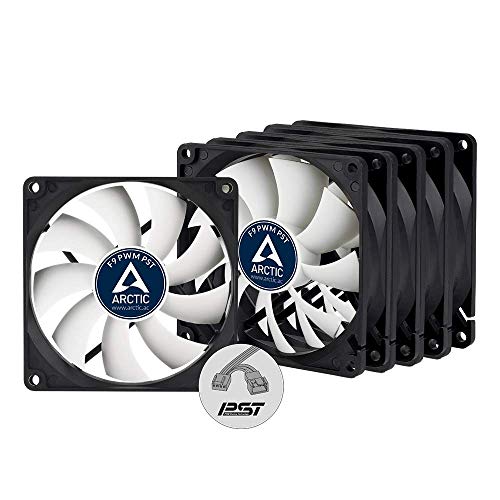 ARCTIC F9 PWM PST-92 mm PWM PSTケースファン-5パック|標準ケース付きサイレントクーラー| PST-Port（PWM共有テクノロジー）|同期したRPMを調整します