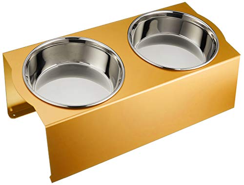 MATUMI (マツミ) アワーズ フレンチブルドッグ専用 フードボウルテーブル オレンジ 日本製 餌入れ 食器 食器台 足腰の負担を軽減 アルマイト処理 フレブル専用