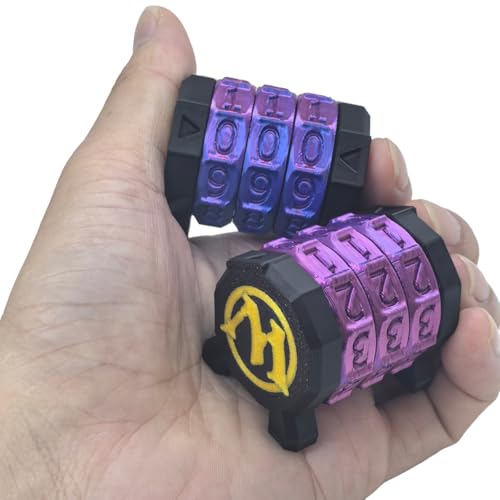 XJPONGC 2 Pack Life Counter - HP Tracker with Tracking Card Slot MTG Tabletop RPG Dungeons and Dragons(2 Pack Black Purple)