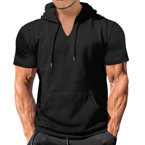 Sweat à capuche manches courtes homme : le t-shirt d'été décontracté incontournable