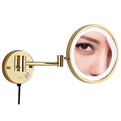 Miroir de maquillage pliable éclairé contre le manque de place - 2