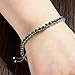 Tatibana Bracelets, Tennis Bracelets for Women Plated Green Diamond Classic Adjustable Slider Bracelet Silver Fashion Jewelry Wedding for Women Gifts Women (Green)