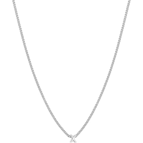 gorjana - Wilder Mini Alphabet Necklace - 18k Gold-Plated or Silver-Plated Brass - Personalized Initial Charm - Secure Closure, Adjustable Length - Timeless Elegance