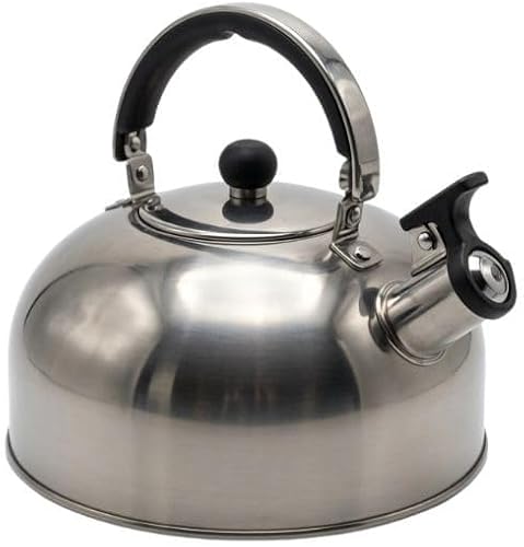 Stainless Steel Whistling Tea Kettle โ Fast Boil Stovetop Teapot with Heat-Resistant Handle