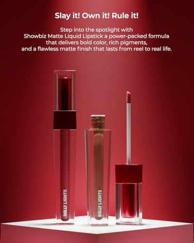 Image of Bolly Lights Showbiz Matte Liquid Lipstick- Savvy - 010