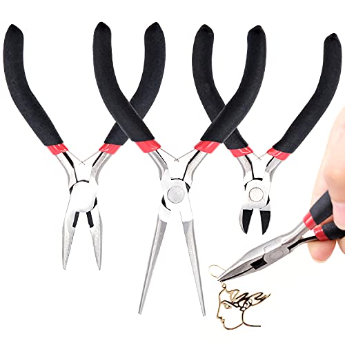 HARFINGTON Endschneidezange 11,4 Cm – Mini-Zange Für Schmuck, Basteln, Mit Rutschfestem Griff