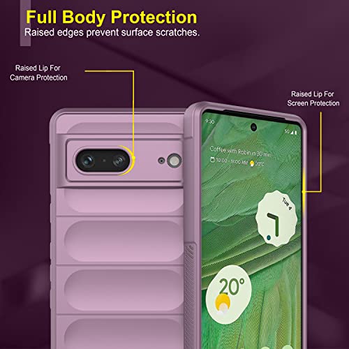 Image of Amazon Brand - Solimo Mobile Cover for Google Pixel 7 5G (Silicone Lavender)