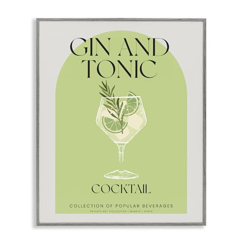 Cadeau original Gin Tonic Lil' Rue tableau rétro bistrot