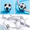Breloque en forme de ballon en argent sterling 925, breloque de sport, breloque pour anniversaire - pour bracelet à breloques Pandora motif ballon de football #4