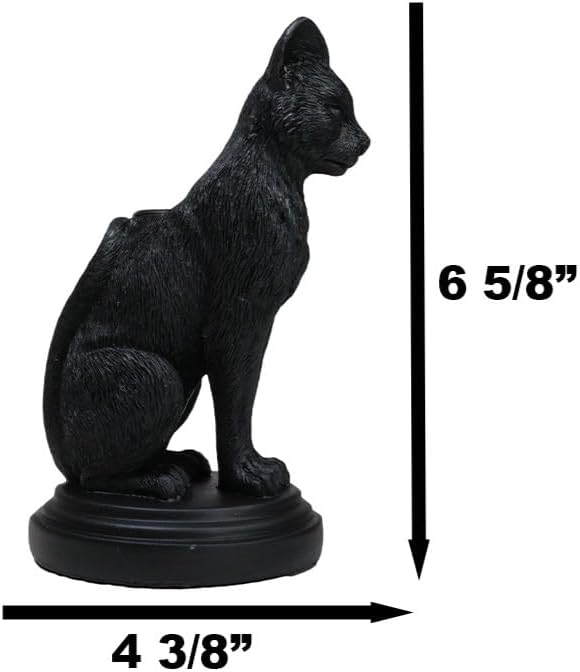 Ebros Gift Mystical Wicca Gothic Black Cat Faust’s Feline Familiar ...