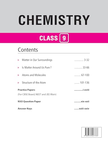 Image of MTG Foundation Course Class 9 Chemistry For NEET, IIT-JEE, CUET & Boards Exams | Based on New NCERT Syllabus & Pattern 2026-2027