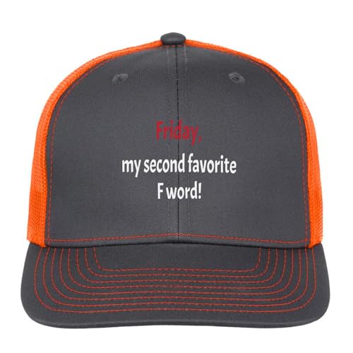 Friday,My Seconds Favouritesswear Wordss Baseball Hat Women Breathable Workout Trucker Cap
