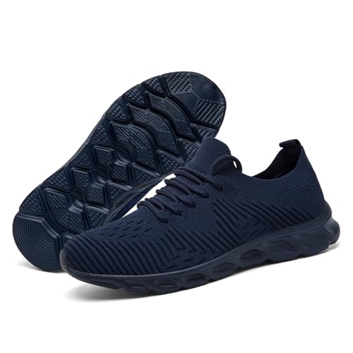 Image of Running Shoes for Men Non Slip Tennis Gym Sneakers Lightweight Breathable Mesh Athletic Shoe Comfortable Casual Workout Walking Shoe for Outdoor Travel Work and Daily Use